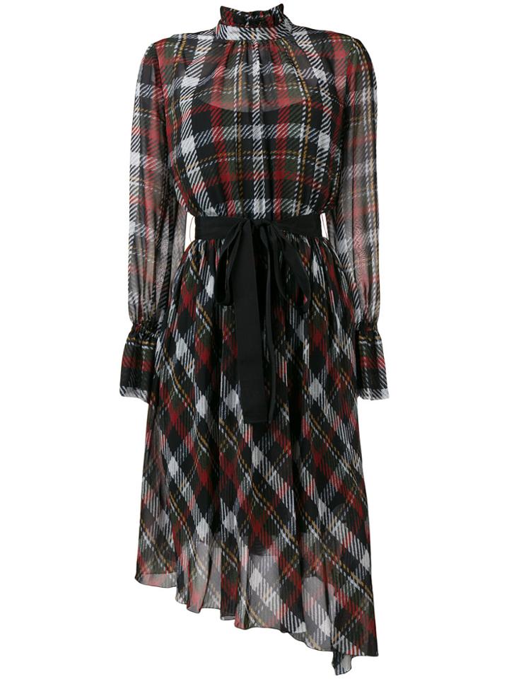 Blugirl Tartan Print Dress - Black