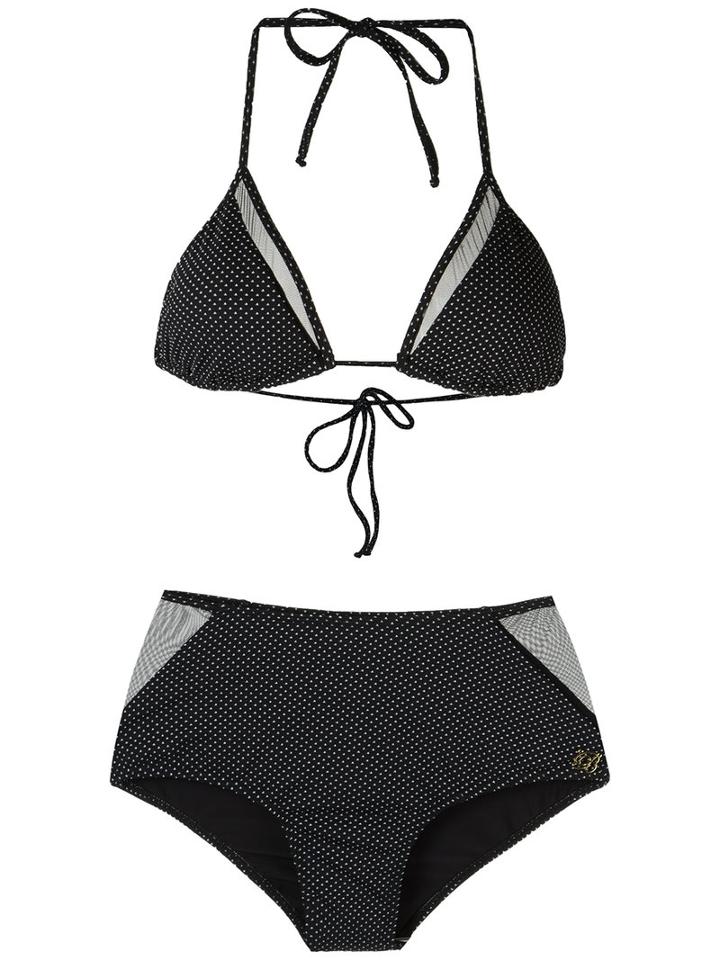 Brigitte - Panelled Bikini Set - Women - Polyamide/spandex/elastane - Pp, Black, Polyamide/spandex/elastane