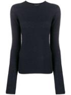 Emporio Armani Long-sleeve Fitted Top - Blue