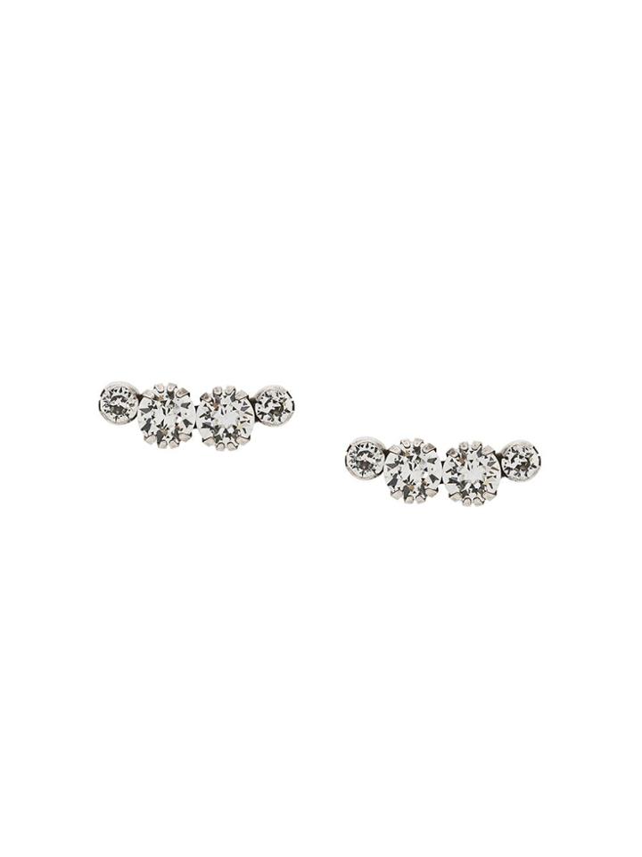 Isabel Marant Crystal Earrings - Silver