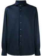Corneliani Longsleeved Buttoned Shirt - Blue