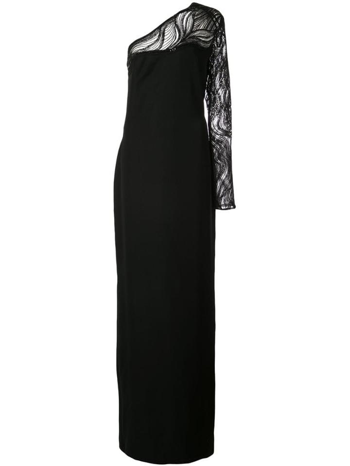 Tadashi Shoji Sequinned One-shoulder Gown - Black