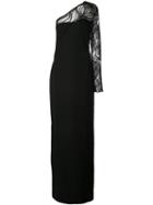 Tadashi Shoji Sequinned One-shoulder Gown - Black