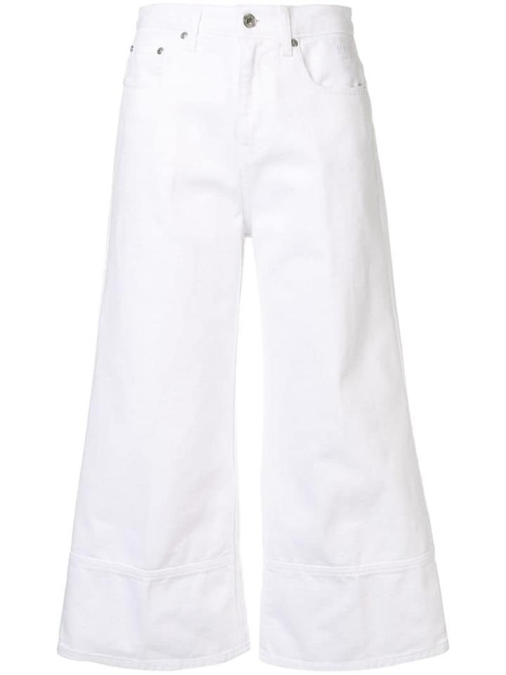 Msgm Cropped Flared Jeans - White