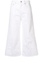 Msgm Cropped Flared Jeans - White