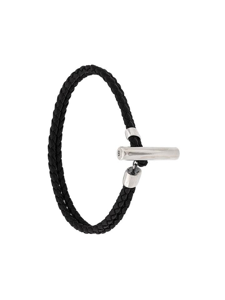 Bottega Veneta Corded Bracelet - Black