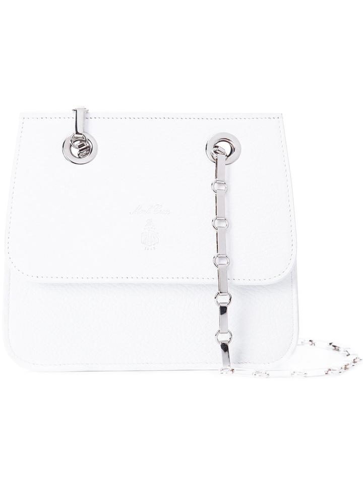 Mark Cross - Classic Shoulder Bag - Women - Leather - One Size, White, Leather