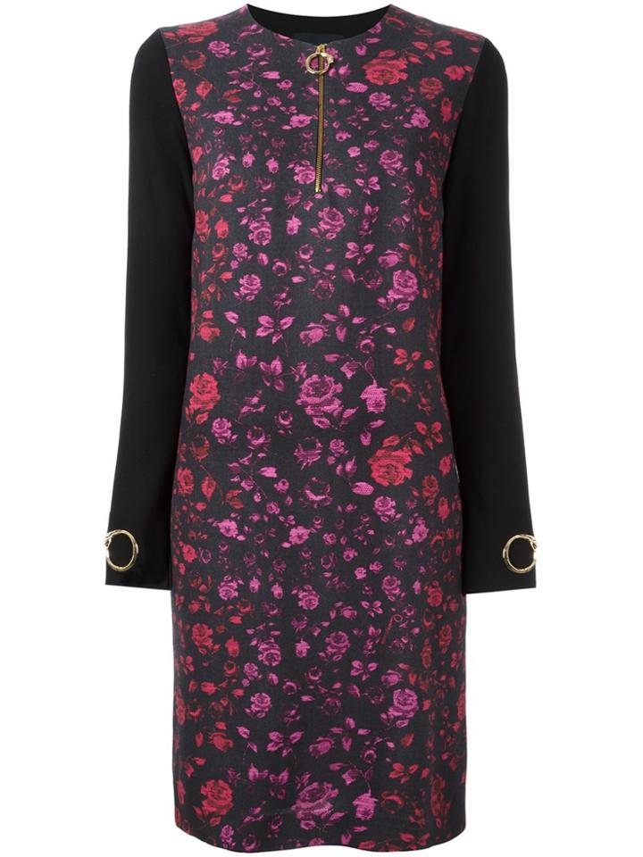 Cavalli Class Contrast Back Shift Dress - Black