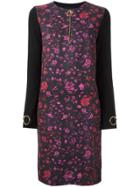 Cavalli Class Contrast Back Shift Dress - Black