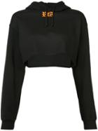 Rta - Cropped Hoodie - Women - Cotton/polyester - M, Black, Cotton/polyester