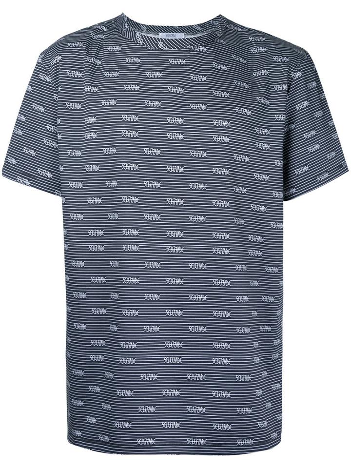 Selfmade By Gianfranco Villegas - All-over Logo Print T-shirt - Men - Cotton - 48, Black, Cotton