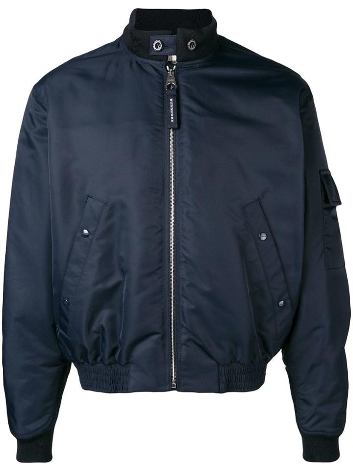Burberry Lightweight Bomber Jacket - Blue