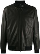 Z Zegna High-neck Bomber Jacket - Black