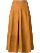Joseph Panelled Suede Skirt - Unavailable