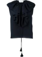 Chloé Flounce Collar Top