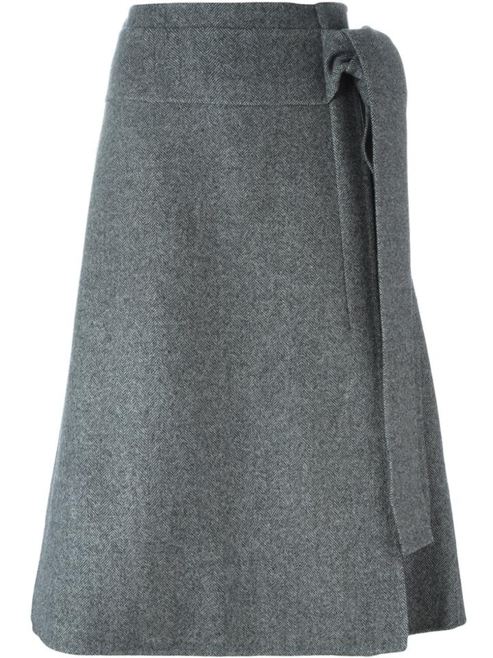 Rochas A-line Skirt - Grey