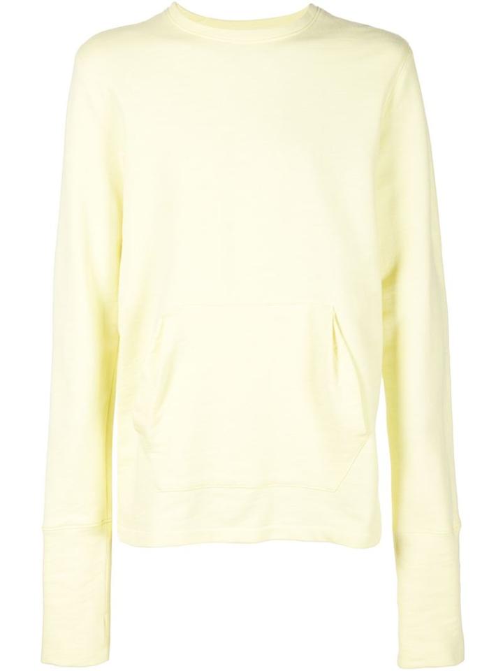 Alexandre Plokhov Embroidered Sweatshirt, Men's, Size: 46, Yellow/orange, Cotton