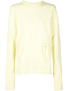 Alexandre Plokhov Embroidered Sweatshirt, Men's, Size: 46, Yellow/orange, Cotton