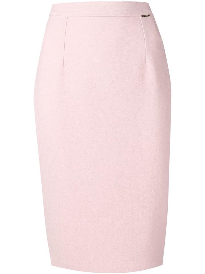 Styland Knee-high Pencil Skirt - Pink
