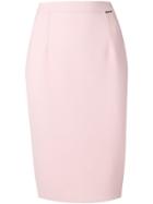 Styland Knee-high Pencil Skirt - Pink