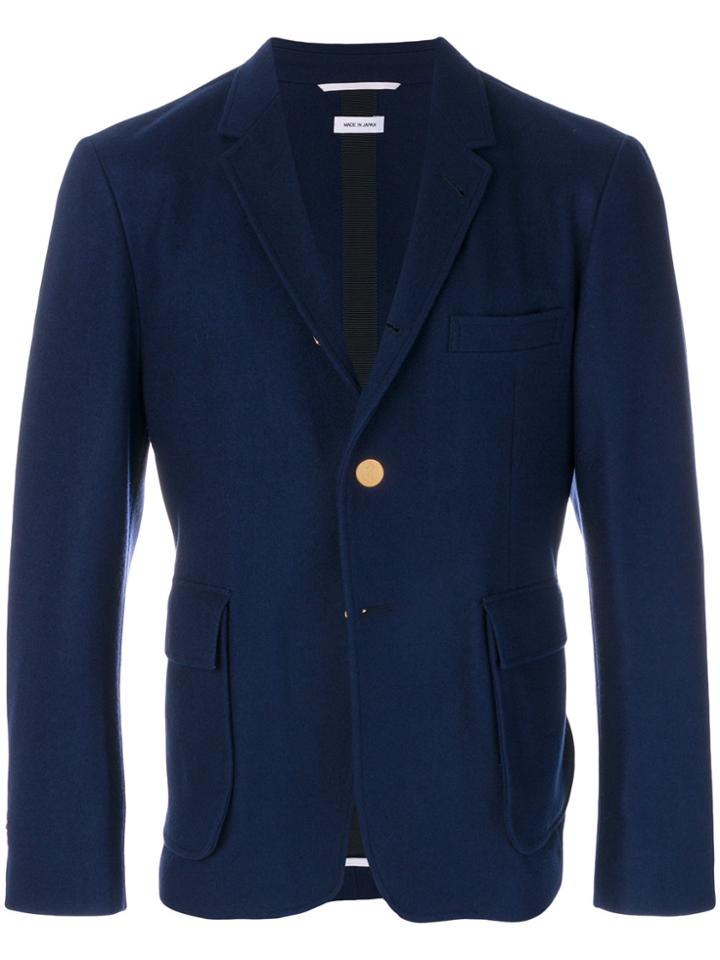 Thom Browne Single Breasted Blazer - Blue