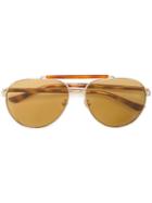 Gucci Aviator Sunglasses, Men's, Brown, Acetate/metal
