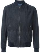 Boss Hugo Boss Moriso Jacket, Men's, Size: 56, Blue, Goat Skin/polyester/spandex/elastane