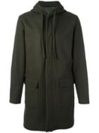 Harmony Paris 'mathieu' Coat, Men's, Size: 48, Green, Wool/polyamide/viscose