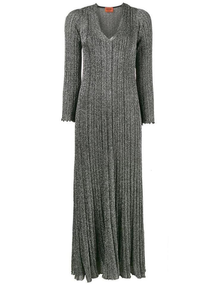 Missoni Lurex Knitted Dress, Women's, Size: 40, Black, Rayon/viscose/polyester