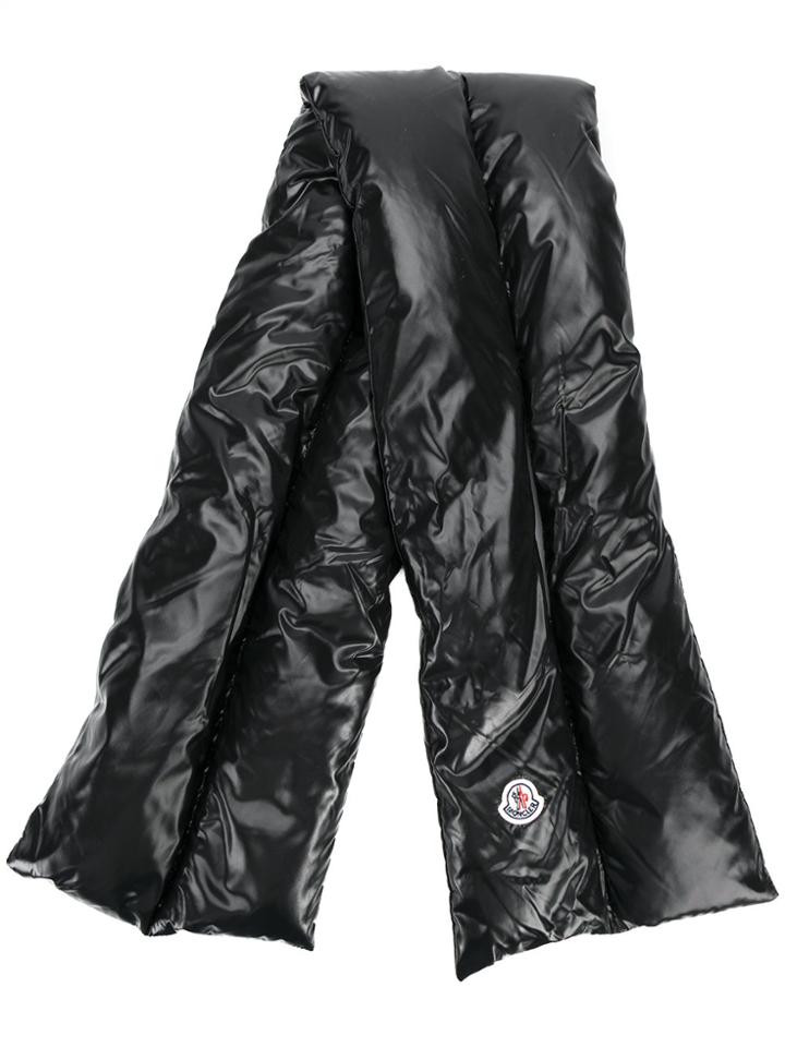 Moncler Cross Padded Scarf - Black