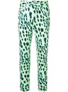 Just Cavalli Leopard Print High-waisted Skinny Jeans - Green