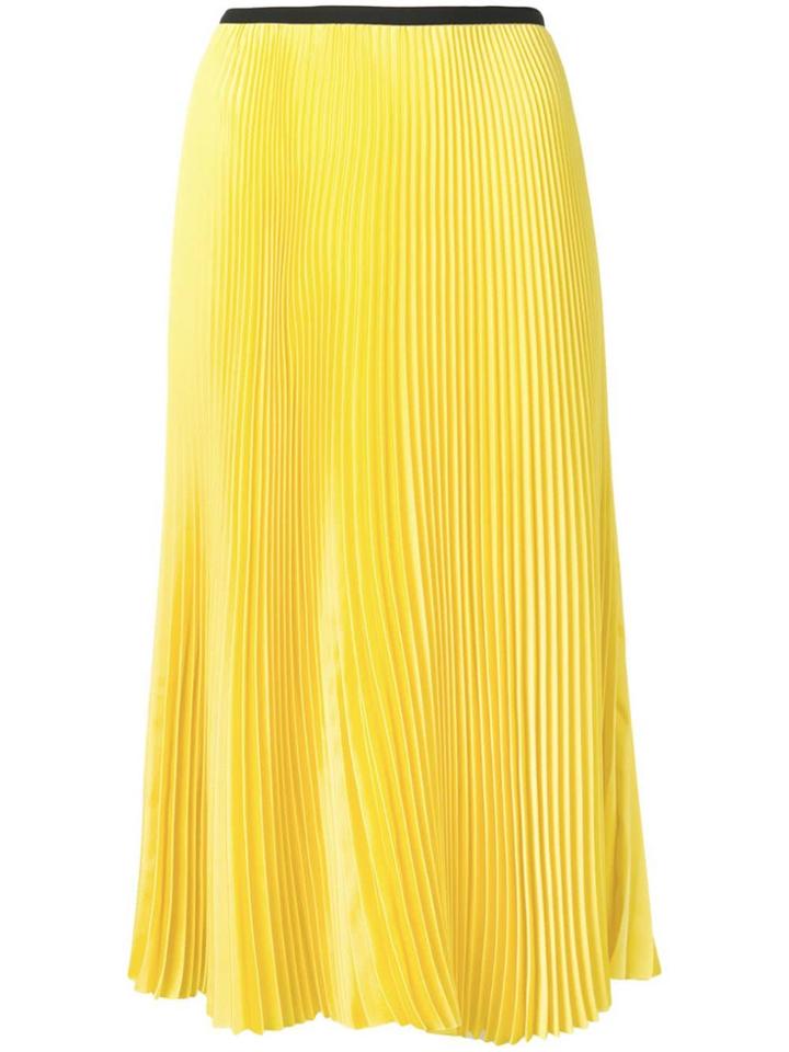 Blanca Giallo Pleated Skirt - Yellow