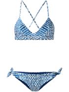 Mara Hoffman - Print Cross Back Bikini - Women - Polyester/spandex/elastane - S, Blue, Polyester/spandex/elastane
