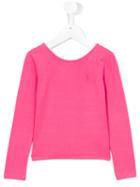 Ralph Lauren Kids Plain Sweatshirt, Girl's, Size: 6 Yrs, Pink/purple