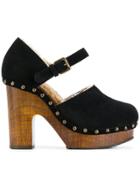 L'autre Chose Zoccolo Crosta Heels - Brown