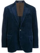 Brunello Cucinelli Corduroy Velvet Blazer - Blue