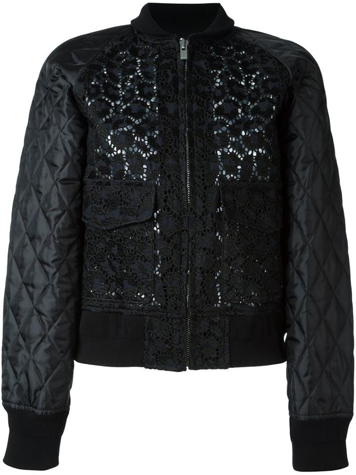 Sacai Guipure Lace Bomber