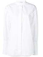 Salvatore Ferragamo Band Collar Shirt - White