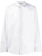 Jil Sander Tone On Tone Stripe Panels Shirt - White