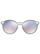 Prada Eyewear 'cinema' Sunglasses, Women's, Blue, Metal