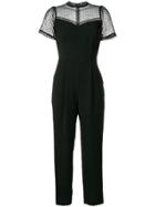 Michael Michael Kors Lace Panel Jumpsuit - Black