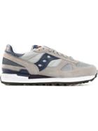 Saucony Shadow Original Sneakers, Men's, Size: 8.5, Grey, Chamois Leather/rubber