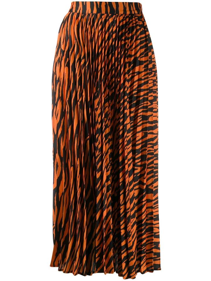 Andamane Becky Zebra Print Skirt - Orange
