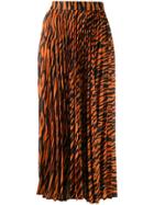 Andamane Becky Zebra Print Skirt - Orange