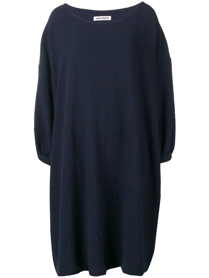 Henrik Vibskov Check Print Dress - Blue