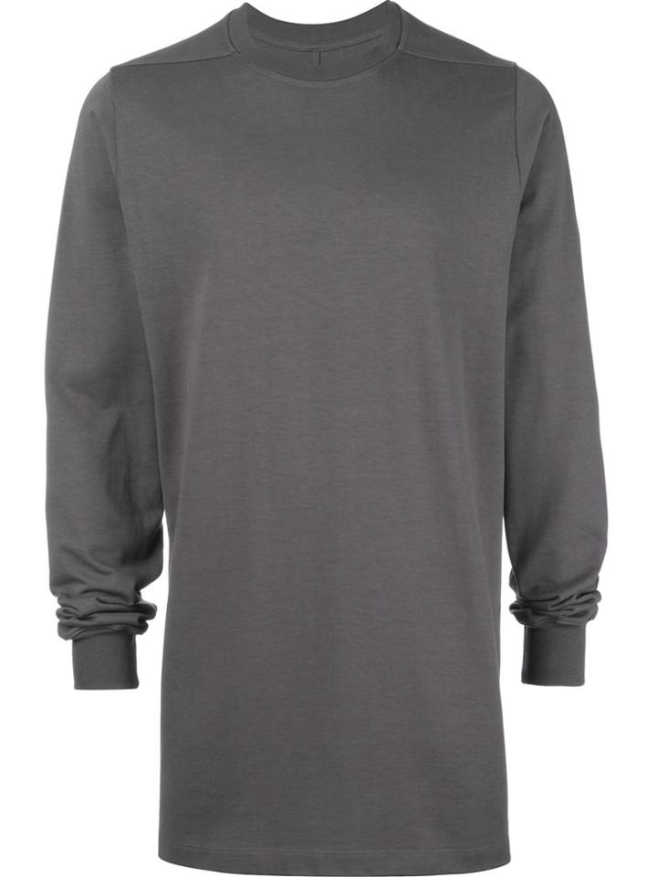 Rick Owens Crew Neck Sweatshirt - Grey