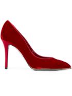 René Caovilla Velvet Pumps