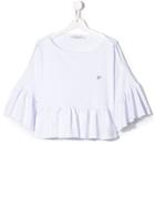 Philosophy Di Lorenzo Serafini Kids Teen Ruffle Top - White