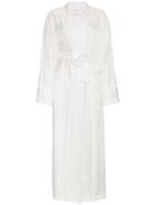 Givenchy Belted Jacquard Jacket - White