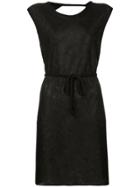 Kacey Devlin Collapsed Back Mini Dress - Black